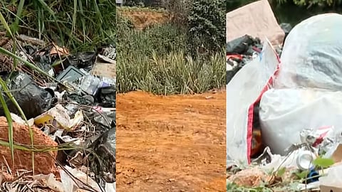 'രണ്ട് ദിവസത്തിനുള്ളിൽ മാലിന്യം നീക്കണം, പിഴ ഒടുക്കണം'; കരമനയാറിന് സമീപം മാലിന്യം തള്ളിയതിൽ നടപടിയെടുത്ത് പഞ്ചായത്ത്