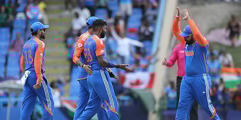 'ഓൾ റൗണ്ട് ഇന്ത്യ'; ബം​ഗ്ലാദേശിനെ വീഴ്ത്തി, സെമിയിൽ