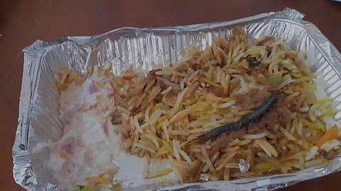 സിഐ വാങ്ങിയ ചിക്കൻ ബിരിയാണിയിൽ ചത്ത പഴുതാര; ഹോട്ടൽ പൂട്ടിച്ചു