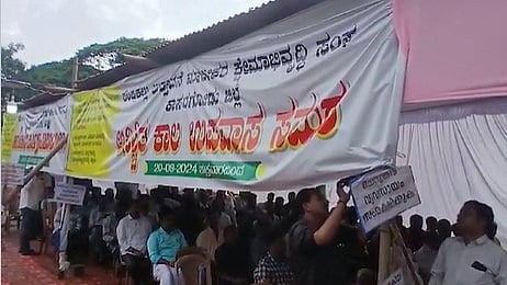 കാസർഗോഡ്  ചെങ്കൽ ഉടമകളുടെ നിരാഹാര സമരപന്തലിൽ ജീവനൊടുക്കാൻ ശ്രമം