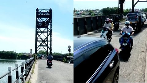 ദുർബലാവസ്ഥയും കുഴികളും; കൊച്ചി ഹാർബർ പാലത്തിൽ ഗതാഗതക്കുരുക്ക് രൂക്ഷം
