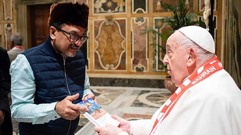 'മതസൗഹാർദത്തിൻ്റെ നാടായ കേരളം സന്ദർശിക്കണം'; മാർപാപ്പയെ ക്ഷണിച്ച് സാദിഖലി തങ്ങൾ