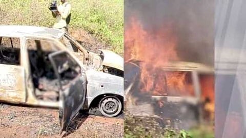 തൊടുപുഴ നരകുഴിയിൽ കാർ കത്തി ഒരാൾ മരിച്ചു; സ്വയം ജീവനൊടുക്കിയതെന്ന് പൊലീസ് നിഗമനം