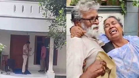 വർക്കലയിൽ മകൾ പുറത്താക്കിയ മാതാപിതാക്കളെ തിരികെ വീട്ടിൽ പ്രവേശിപ്പിച്ചു