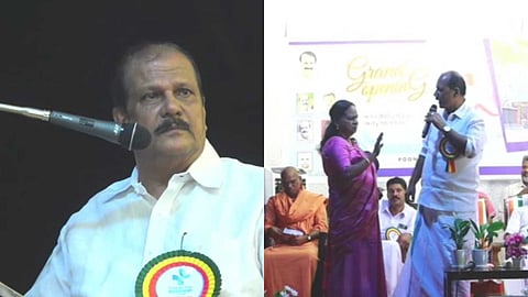 എനിക്കിഷ്ടമുള്ളത് പറയുമെന്ന് പി.സി ജോര്‍ജ്; അതിനുള്ള വേദി ഇതല്ലെന്ന് പൂഞ്ഞാര്‍ എംഎല്‍എ   പൊതുവേദിയില്‍ കൊമ്പുകോർത്ത് നേതാക്കള്‍