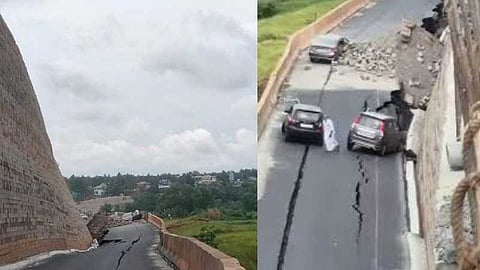 കൂരിയാട് ദേശീയപാതയിലെ വിള്ളൽ: കടുത്ത നടപടിയുമായി കേന്ദ്രം; കരാർ കമ്പനിയെ ഡീബാർ ചെയ്തു