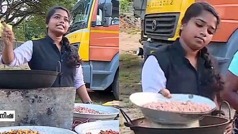 Kerala Class 12 student sells peanuts after school