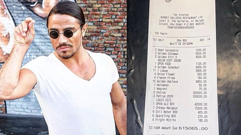 Salt Bae shares clip of 24 karat gold-coated steak 
