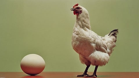 What came first - chicken or egg? The age-old puzzle is solved