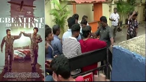 சத்யம் தியேட்டரில் சனி, ஞாயிறு காட்சிகளுக்கு புக்கிங்.. முன்பதிவு தொடங்கிய 2 மணி நேரத்தில் தீர்ந்த GOAT டிக்கெட்