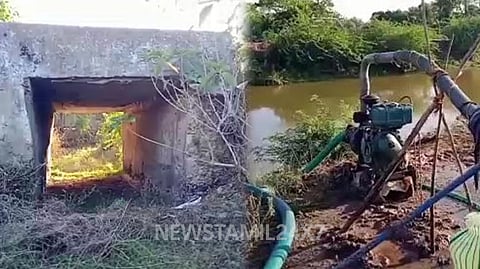 பாசன வாய்க்காலில் தண்ணீர் செல்லாததால் விவசாயிகள் வேதனை