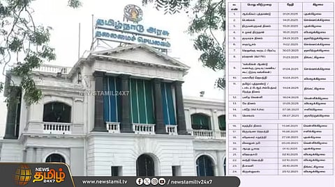 பொது விடுமுறை நாட்கள்..!