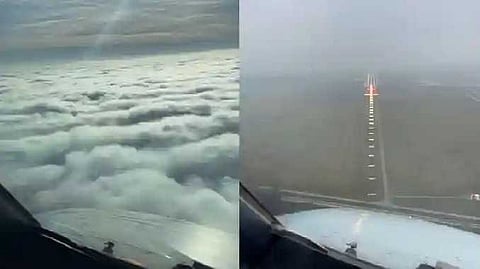 middle of the clouds