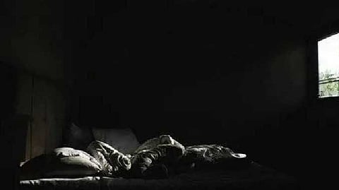Dark room sleep