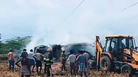 TNJ lorry fire