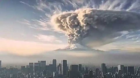 Japan valcono blast