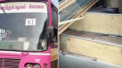 Bus steps boken
