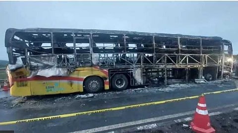 bus fire