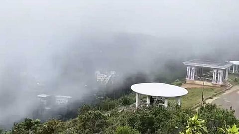 snowfall in Yercaud.