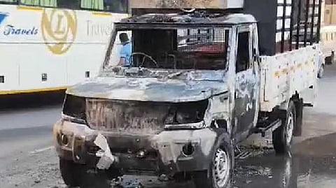 Van fire