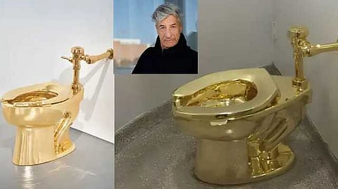 gold toilet