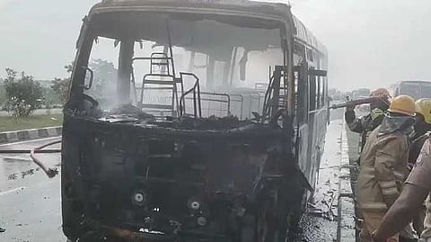 Mdu van fire issue