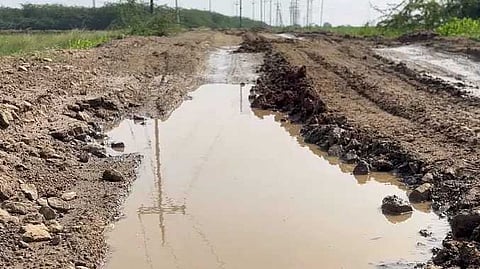 TUT Road damaged
