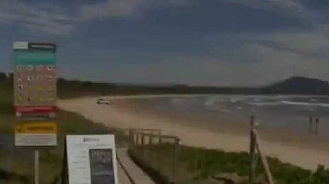 Beach closed