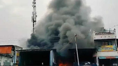 CBE Car shop fire