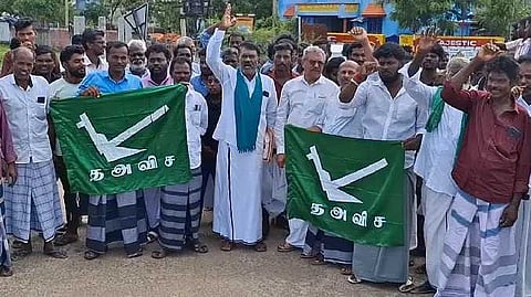 Farmers protest