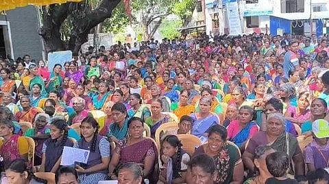 Mdu quarry againsed protest