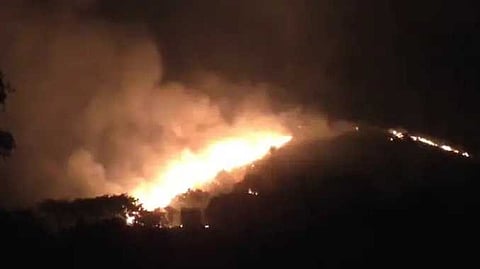 Sirumalai fire