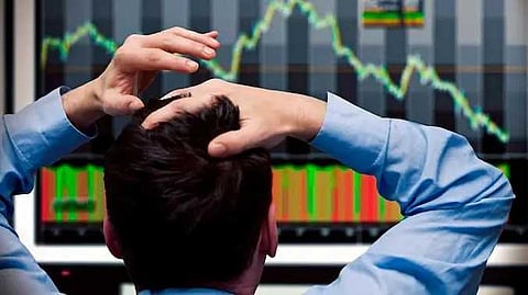 Sensex down