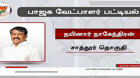 பாஜக வேட்பாளர் பட்டியல் வெளியீடு