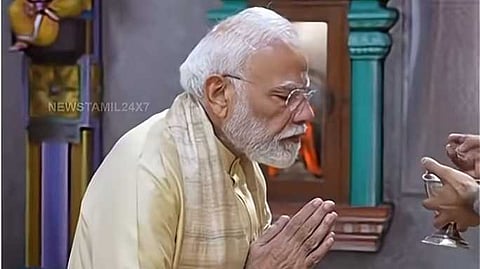 இந்திய மக்களின் ஆசி தான் காரணம் என பிரதமர் மோடி நெகிழ்ச்சி