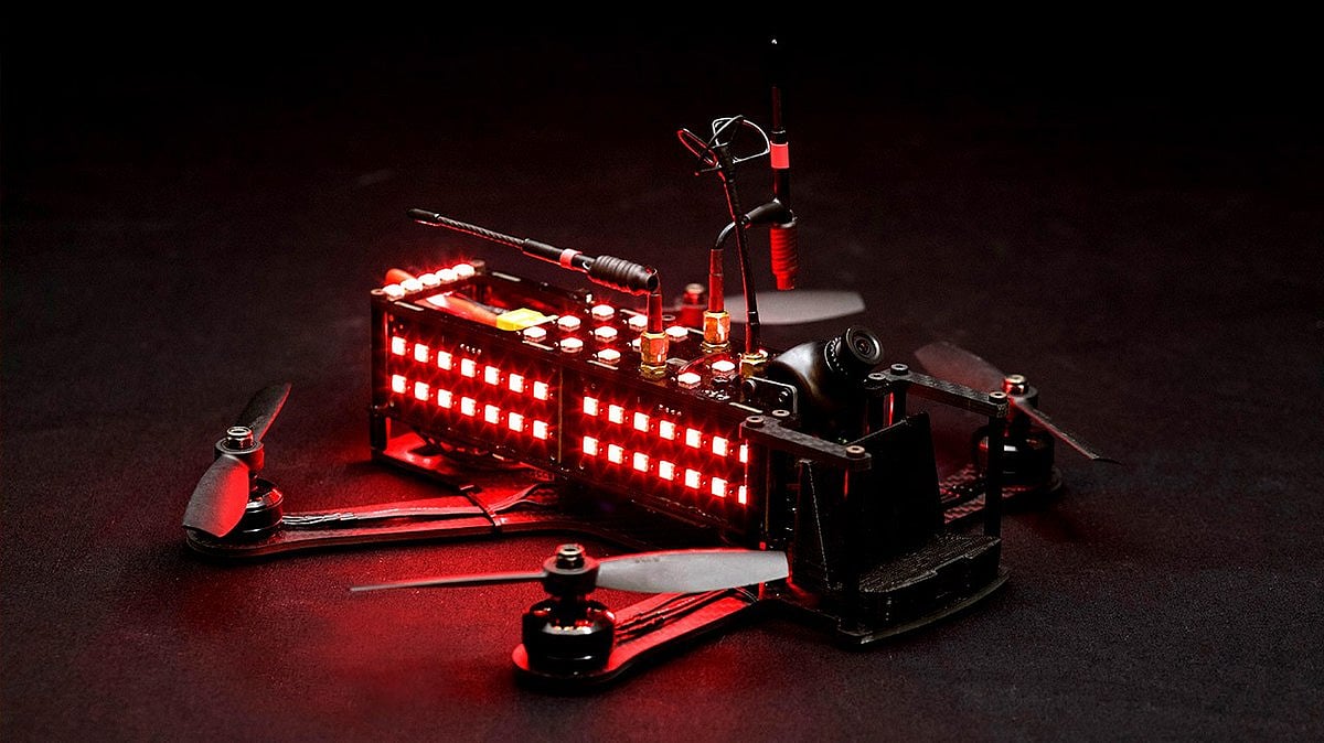 A picture of the Racer2, a type of drone manufactured by DRL.