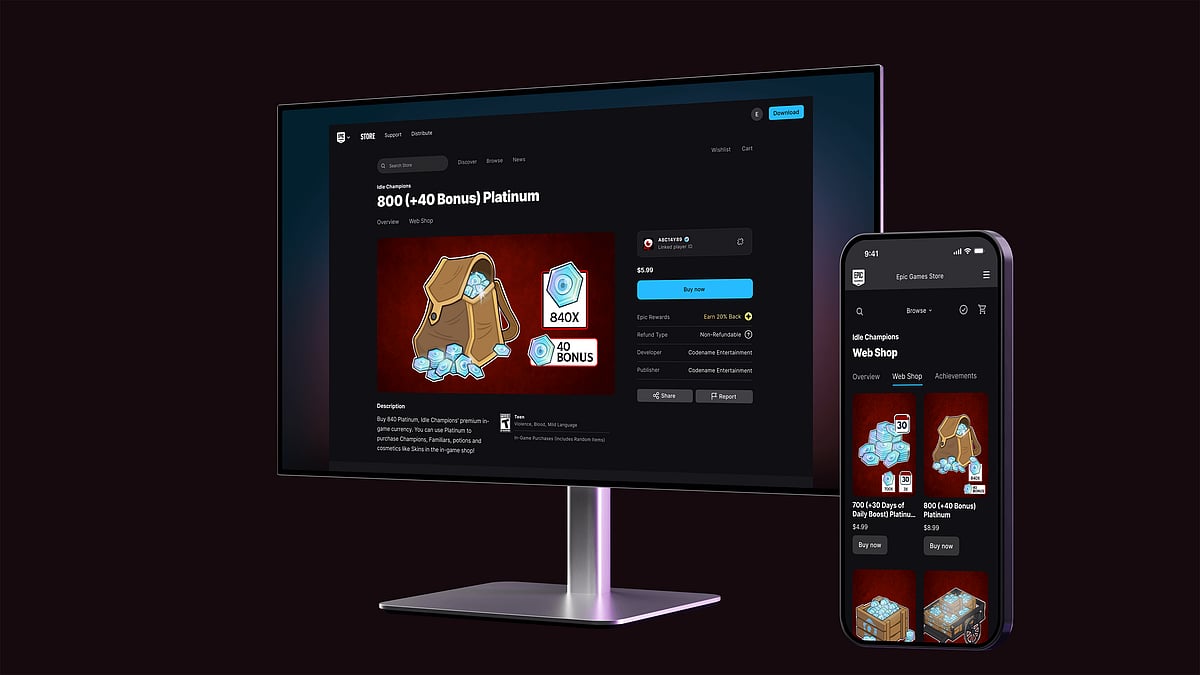 Epic Web Shops Visual featuring buying method