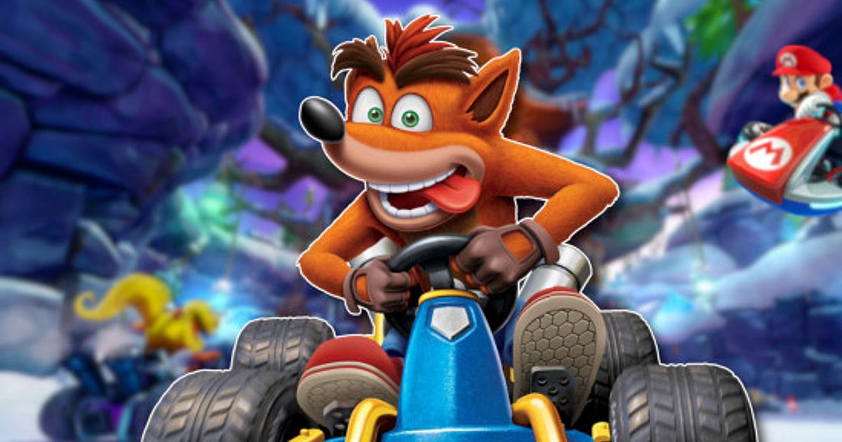 Crash Team Racing Nitro-Fueled logo featuring Crash Bandicoot