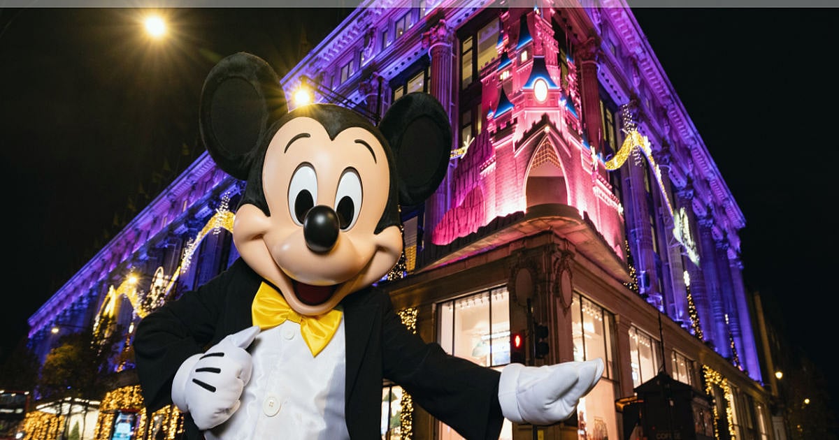 Disney mascot Mickey Mouse in a promotional event