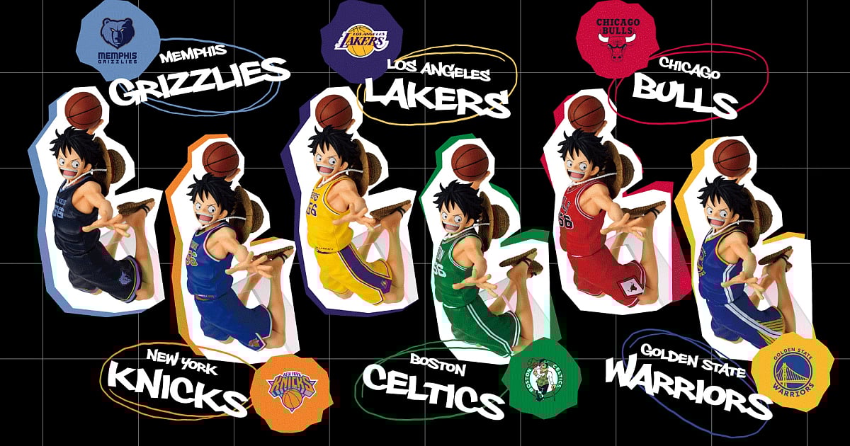 Bandai Spirts to Launch One Piece X NBA Monkey D. Luffy Figures