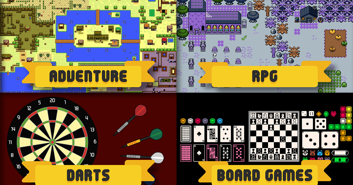 Human-Made Game Asset Pack by Chequered Ink Poster