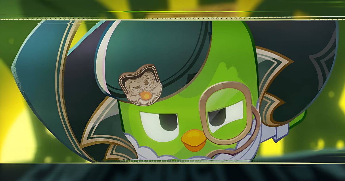 Genshin Impact × Duolingo Collaboration Poster