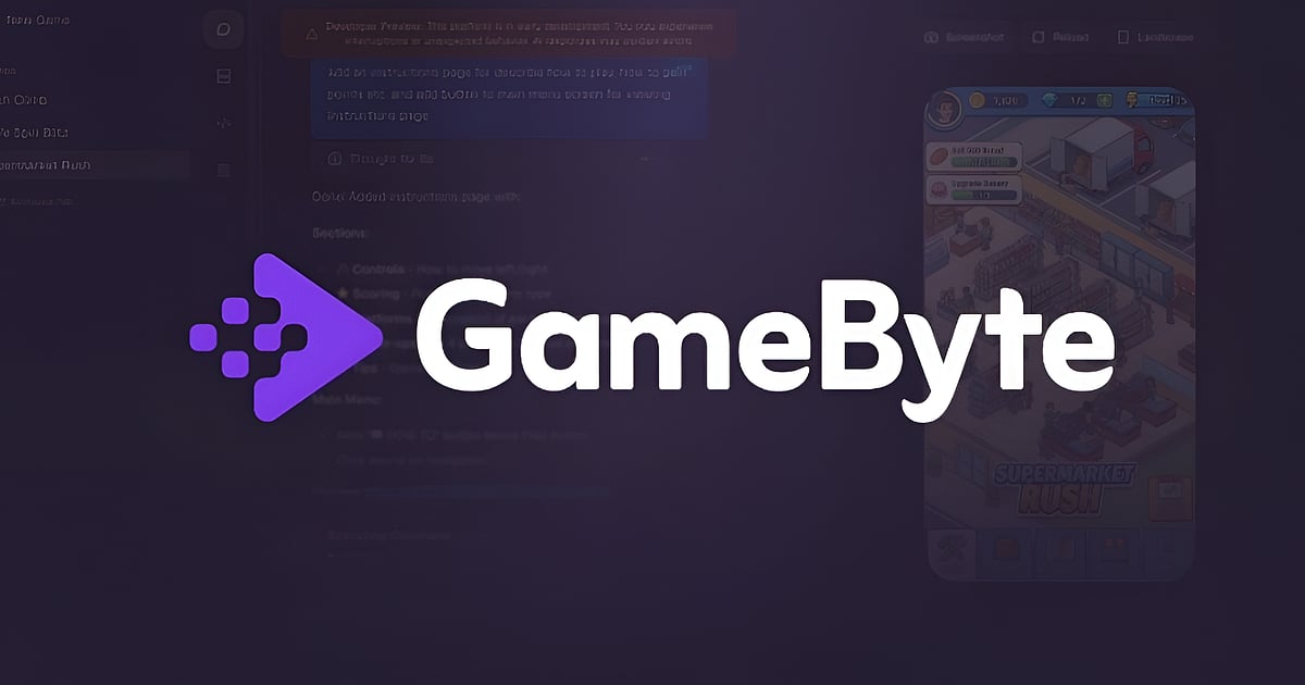 Trending: GameByte Secures $1 Million Pre-Seed for AI Text-to-Game Platform