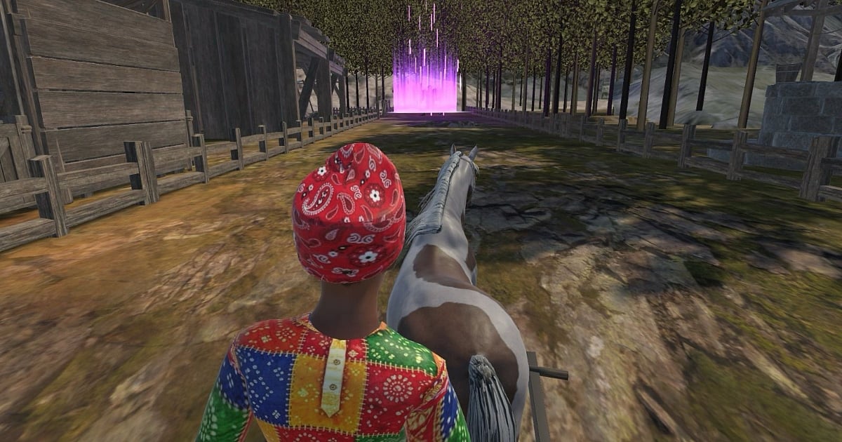 A screengrab from Ansh Jain's Game Jam Jaipur 2026 game, 'Crossroads of Caravan.'