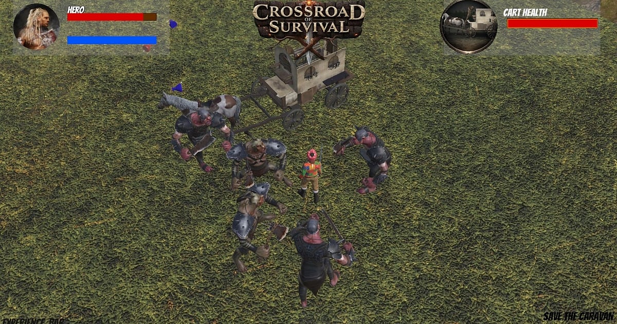 A screengrab from Ansh Jain's Game Jam Jaipur 2026 game, 'Crossroads of Caravan.'