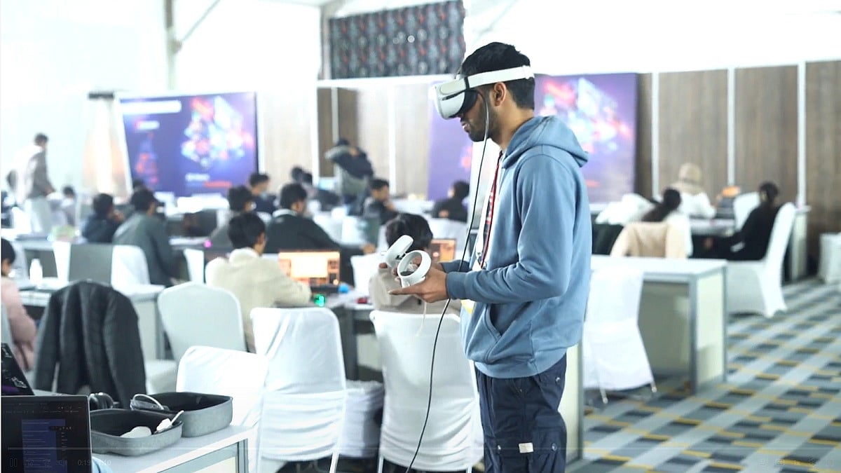 Janesh Kapoor of Team Spambots at Game Jam Jaipur