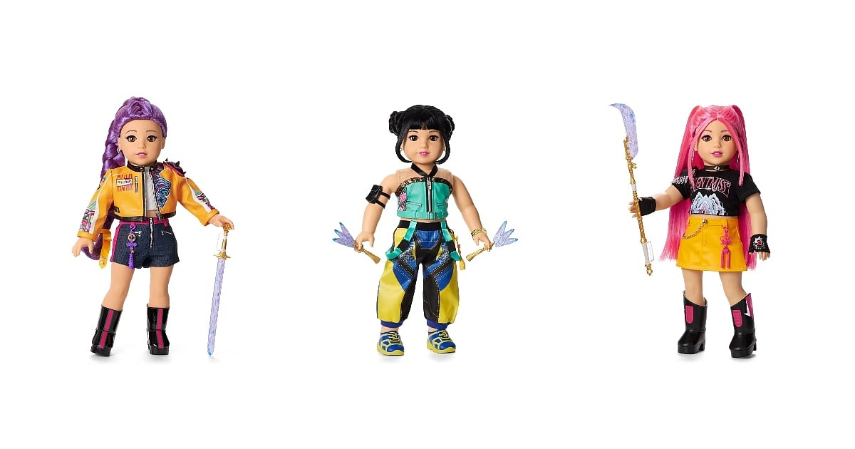 KPop Demon Hunters American Girl Doll Set 18-inch Mira Zoey Rumi