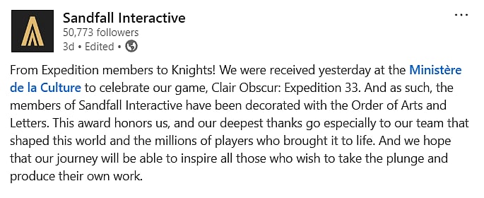 Sandfall Interactive At The Ministère de la Culture