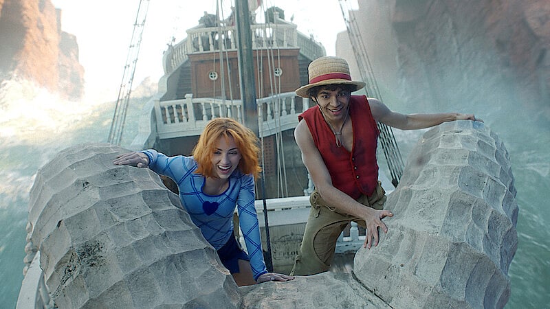 Luffy and Nami in One Piece Live Action
