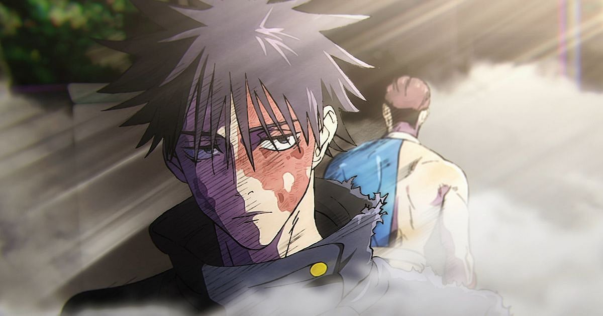 Megumi Fushiguro bloodied and injured after Reggie Star's ambush in the Tokyo No 1 Colony in Jujutsu Kaisen Season 3 Episode 10
